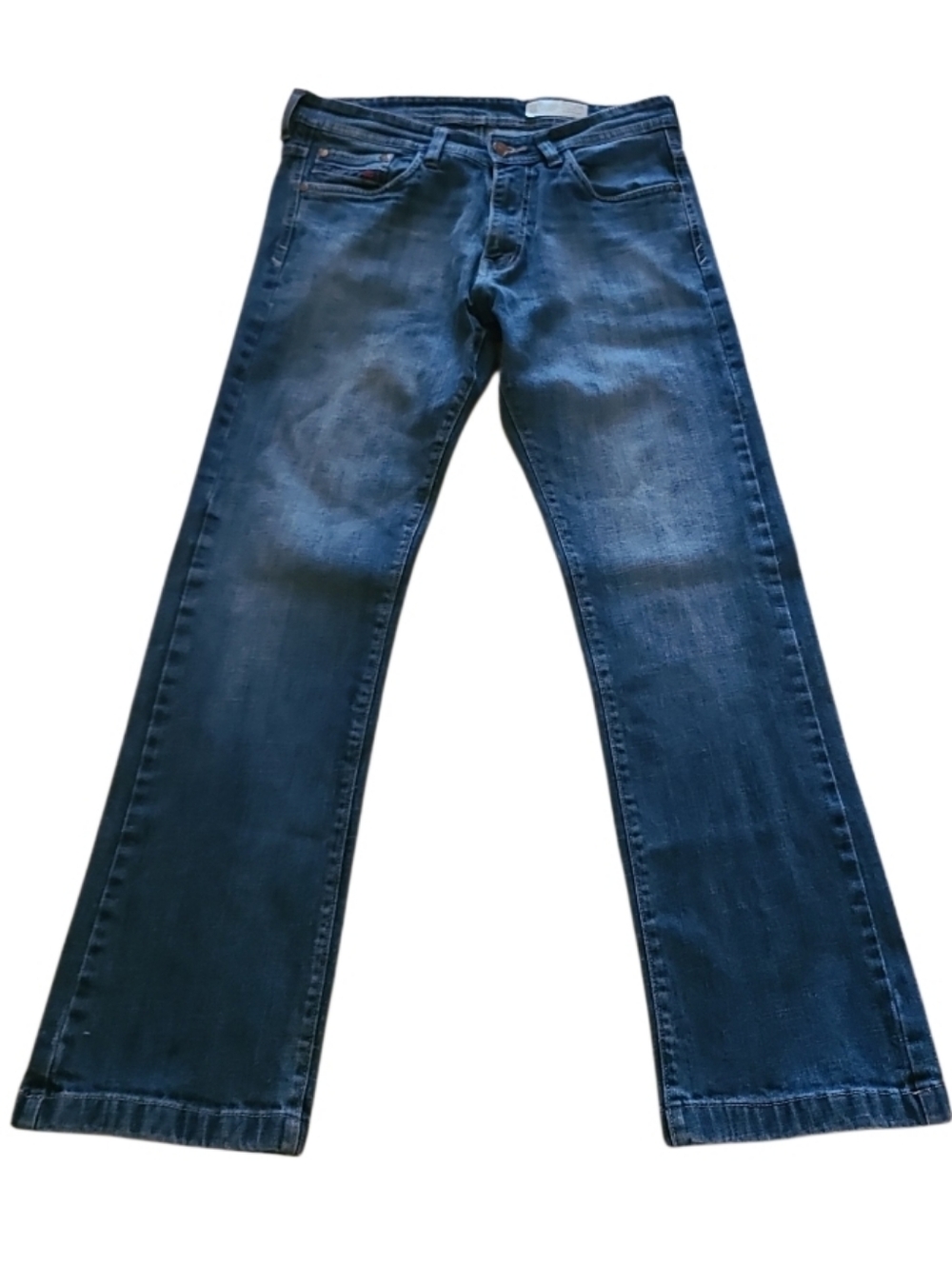Diesel Co D-Strukt Slim Straight Leg Jeans Medium Dark Wash Fade Made In Italy - Picture 16 of 16